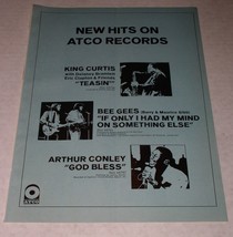 Bee Gees Atco Cash Box Magazine Photo Ad Vintage 1970 King Curtis Arthur... - $19.99