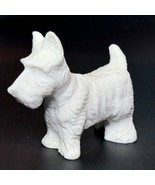 Molded Salt-Stone Scottish Terrier Figurine Vintage Collectible Scottie Dog - $184.53 MXN