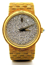 Corum Women&#39;s Swiss 18K Yellow Gold and Pave Diamond Face Wristwatch  - £4,677.93 GBP