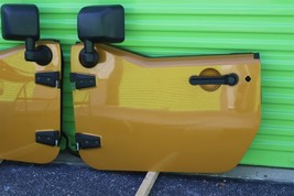 2007-2018 Chrysler Jeep Wrangler JK Front Half Doors W/ Pwr Mirrors L&R image 4