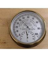 Vtg ABBEON M2A4 B Brass Humidity Temperature West Germany Hygrometer - $926.45 MXN