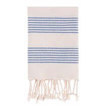 Bello Turkish Beach Towel Fourteen Stripes Peskir White Peshtemal, 15.75 x 37 In - £15.82 GBP