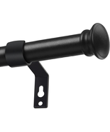 Curtain Rods - Heavy Duty Matte Black Curtain Rods for Windows 28-48 Inc... - $15.27