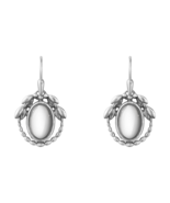 2021 Heritage Georg Jensen Sterling Silver Earrings Silver Stone Drop - New - $365.58 CAD
