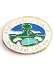 AT&amp;T Pebble Beach Pro-Am Enamel Pin California PGA Tour Golf Tournament Souvneir - £10.25 GBP