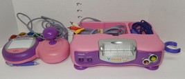 Vtech V Smile TV Learning Video Game System Pink Purple Rare Educational - $49.45