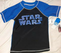 Boys&#39; Star Wars: The Force Awakens Rash Guard Swim Shirt Extra Small NWT - £10.08 GBP