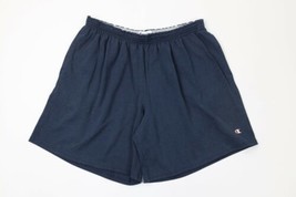 Vintage Champion Mens 2XL XXL Faded Heavyweight Classic Logo Dad Shorts Navy - £33.39 GBP