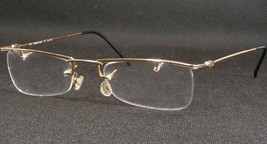 Vintage Moda Optica Mo 048 05 Gold Silver Unique Rare Eyeglasses 53-19-145 Italy - $79.20