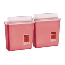 20 Red Medical Disposal Sharps Containers 10.5x4.75x10.75 1.25 Gallon - £140.78 GBP