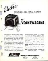 Vintage Electra Voltage Regulators Volkswagens Sales Dealer Advertising ... - £12.10 GBP