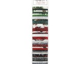 Hoffman Jingle Pop 10 Silver Metallic 2.5&quot; Strips Cotton Fabric Precuts ... - $39.97
