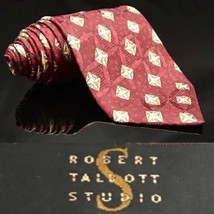 Robert Talbott Best Studio Silk Bright Red USA $79.5 Dapper Suit Fashion Tie - £22.07 GBP