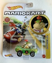 New Mattel HDB27 Hot Wheels 1:64 Mario Kart Bowser Jr Flame Flyer Die Cast Car - $29.65
