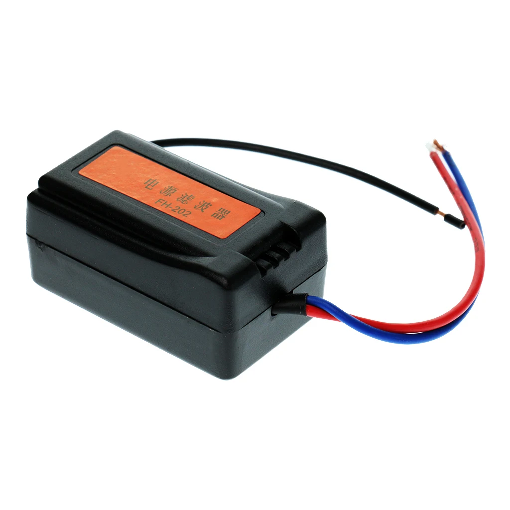 Car DC 12V Pre-wired o Power Noise Filter Ground Loop Isolator - £43.64 GBP