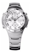 Seiko SNA209 Mens Watch Premier Chronograph Stainless Steel Watch MSRP $450! - £181.91 GBP