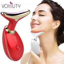 Ems Thermal Neck Lifting And Tighten Massager Electric Microcurrent Wrin... - $28.70
