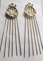 2 Vintage Gold Tone Hair Comb Accessory With Ornate Design Harp? - $199.44 MXN