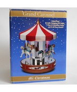 Mr Christmas Grand Carousel Musical Light Up 2010 Flaw See Video - £46.71 GBP