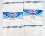 Clorox Kitchen Towel 16&quot; x 28&quot; Blue Stripe Bleach Safe 50 Washes Lot Of ... - £11.77 GBP