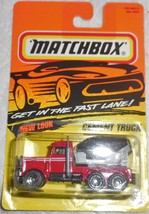1996 Matchbox &quot;Cement Truck&quot; #19 Mint On Card Collector #MB119 - £3.91 GBP