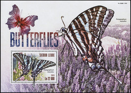 Sierra Leone. 2015. Insects. Butterflies (MNH OG) Souvenir Sheet - £11.57 GBP