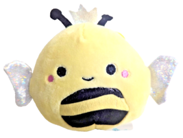 Squishmallows Sunny Queen Bee Keychain 3.5-in Yellow Black Silver Plush ... - $309.34 MXN