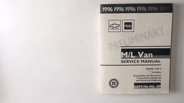 1996 M/L Van Preliminary Factory Service Repair Manual GMC Chevy 2 of 2 - $9.19