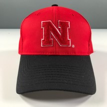 University of Nebraska Hat Black Brim with Red Dome OC Sports Curved Brim - £12.41 GBP