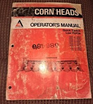 Allis Chalmers Adjustable Corn Heads Quick Switch Low Prof Operators Manual 3/76 - £14.69 GBP