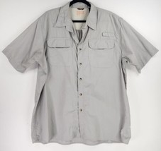 Wrangler Shirt Mens XL Light Gray Worn Classic Core Workwear Casual Top - £14.23 GBP