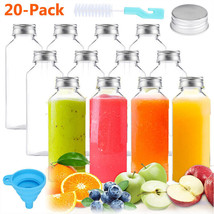 20Pcs 11Oz Empty Plastic Juice Bottles With Caps, Reusable Clear Bulk Be... - £43.17 GBP