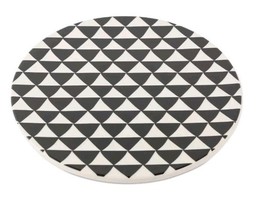 Thyme &amp; Table ~ 7.8&quot; Diameter ~ Ceramic ~ MEDALLION Black &amp; White Patter... - $25.00