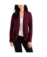 Karen Scott Womens Plus 1X Autumn Berry Shawl Collar Cardigan Sweater NW... - $472.83 MXN