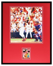 Mark McGwire Signed Signed Framed 16x20 Rated Rookie + Photo Set JSA Cardinals  - £158.26 GBP