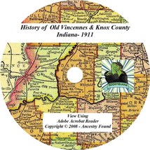 1911 History &amp; Genealogy of KNOX County Indiana IN - £4.68 GBP