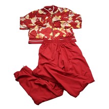 Tail Jacket &amp; Pant Set Womens SMALL Red Tennis Prints Matching Golf Vintage USA - £51.73 GBP