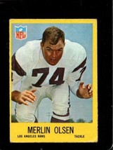 1967 Philadelphia #94 Merlin Olsen Good+ La Rams Hof *X61981 - £5.23 GBP