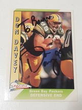 Don Davey Green Bay Packers 1991 Pacific Autograph Card #585 READ DESCRIPTION - $4.94