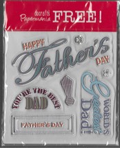 Papermania. Father&#39;s Day Stamp Set. Ref: 010. Stamping Cardmaking Scrapbooking - £7.79 GBP