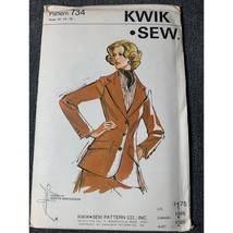 Kwik Sew Misses Jacket Sewing Pattern sz 12-16 734 - uncut - $10.88