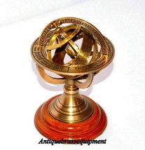 \Antique vintage brass armillary sphere globe collectible nautical decor gift - £83.21 GBP