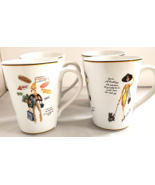 Sakura &quot;Glamour Girls&quot; 4 Stoneware Coffee /Tea Mugs Multi Motif Ladies - $37.40