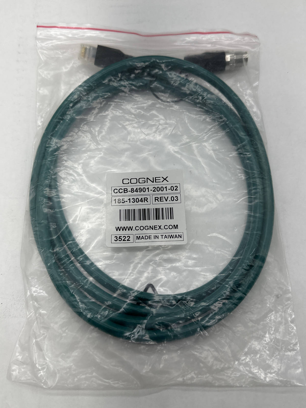 Cognex CCB-84901-2001-02 Ethernet Cable, 8-Pin 2M  - $103.00