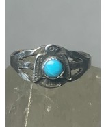 Phoenix ring Navajo band turquoise southwest sterling silver women girls - $105.61 CAD