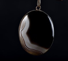 mystic Sulemani stone pendant for luck wealth protection shaman  #5966 - £17.56 GBP