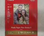 Canon Photo Paper Plus Glossy II 8.5&quot; x 11&quot; PP-201 - 20 Sheets - NEW - £9.07 GBP