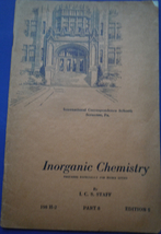 Vintage Inorganic Chemistry International Correspondence Schools - £2.34 GBP
