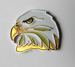 Bald American Eagle Head Lapel Pin Badge 1 Inch - £4.50 GBP