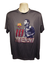 FC Barcelona FCB Lionel Messi 10 Adult Gray XL Football Soccer Jersey - £17.40 GBP
